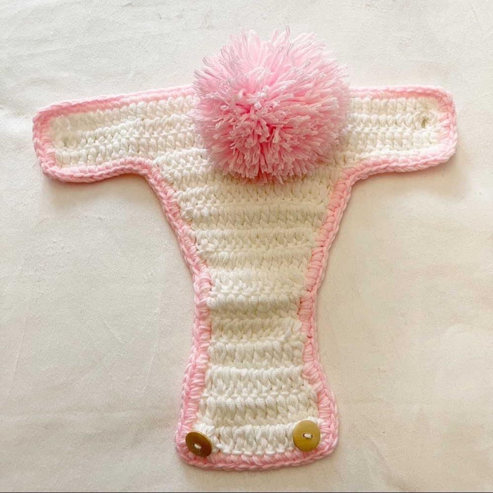 🔥3x20🔥 Knitted newborn crochet diaper Sz 0-3 Months - Picture 9 of 9